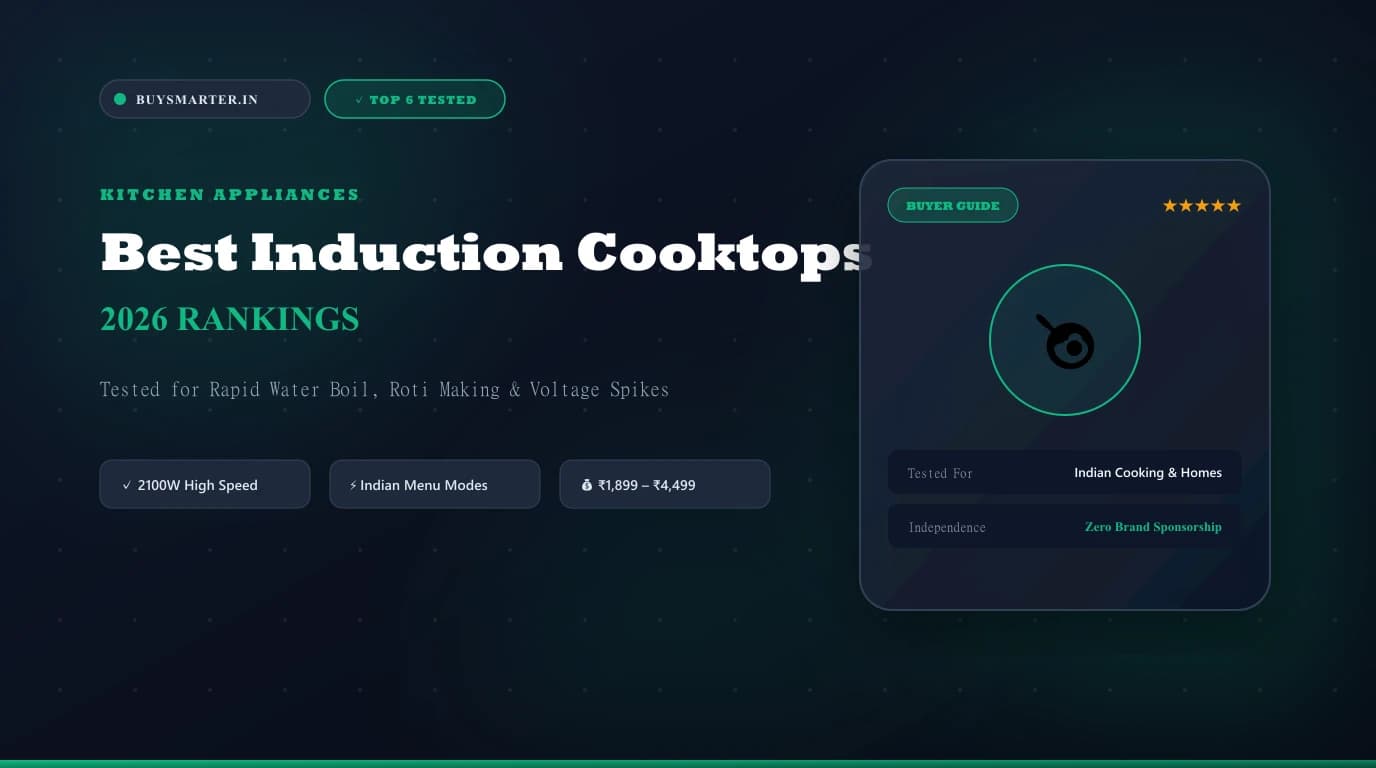 Best Induction Cooktops in India 2026: Top 6 Ranked & Tested for Indian Cooking